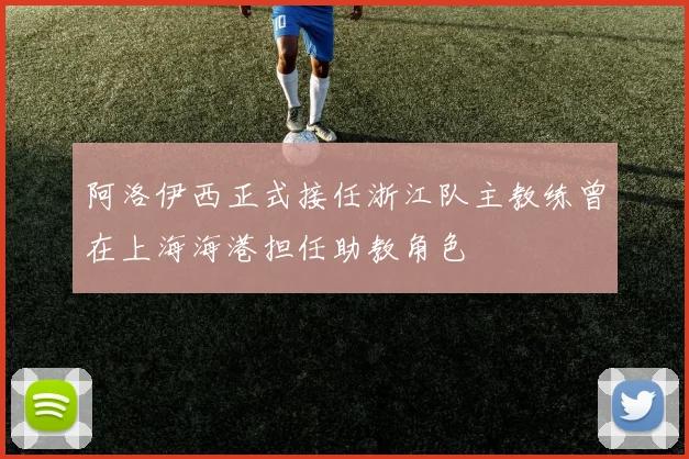 阿洛伊西正式接任浙江队主教练曾在上海海港担任助教角色